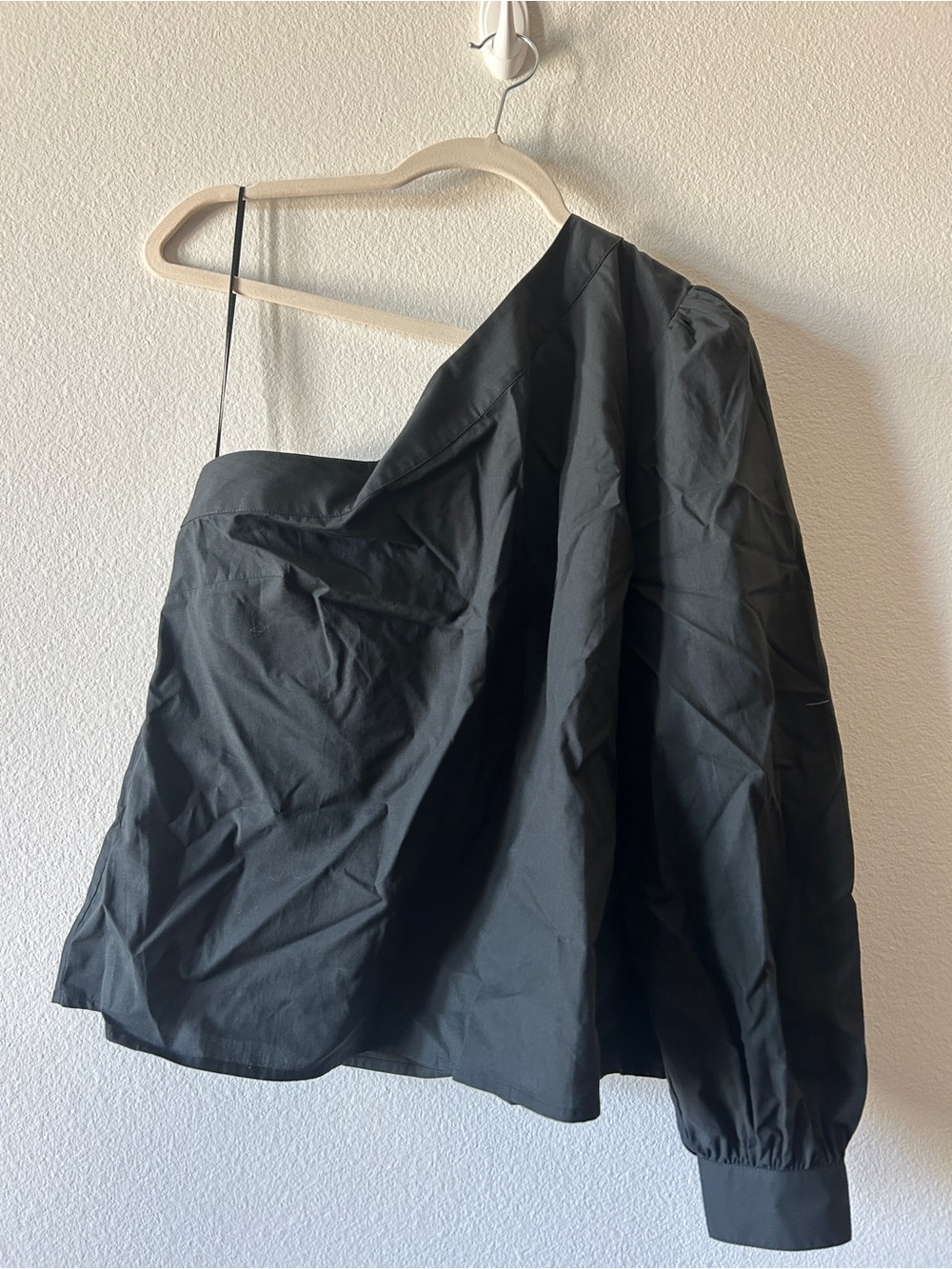 Rails Black One-Shoulder Asymmetrical Top
